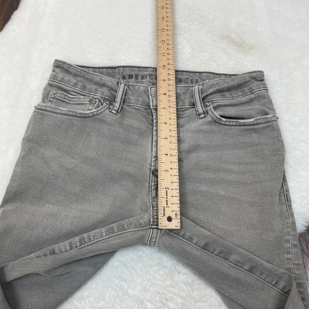 American Eagle Jeans 26x28 Slim Leg Gray Stretch Men's - Picture 8 of 11